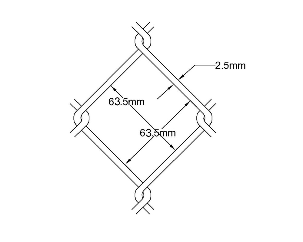 275 GSM 5 feet galvanized chain link fence mesh roll