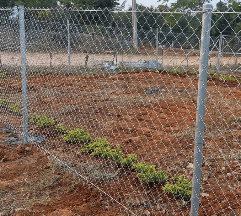 chain link boundary fence for domestic use