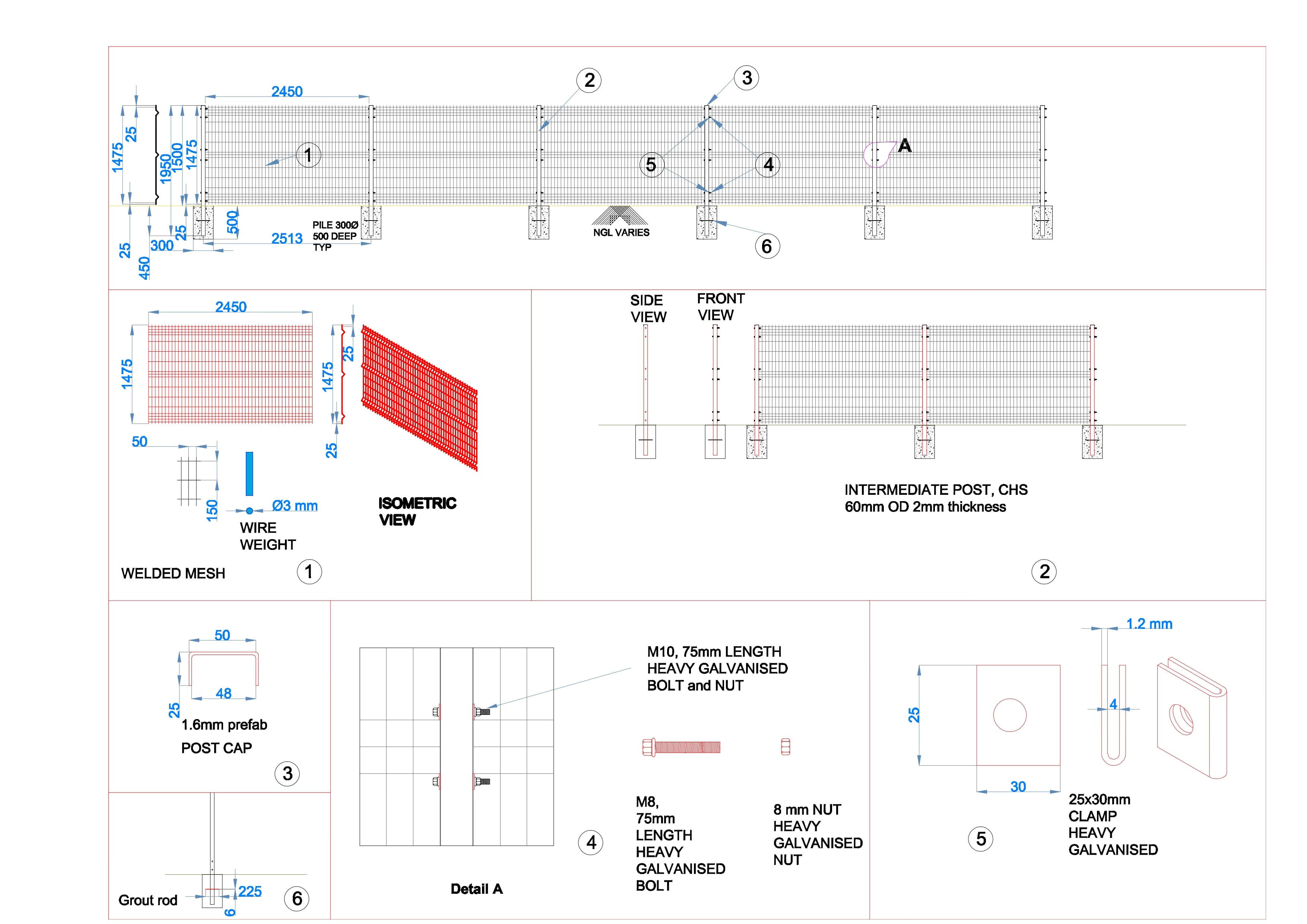 welded mesh fence