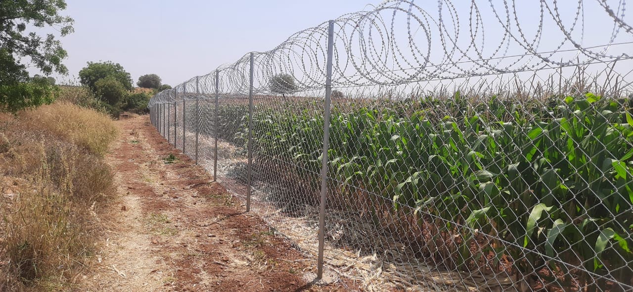 8 feet monkey proof fencing